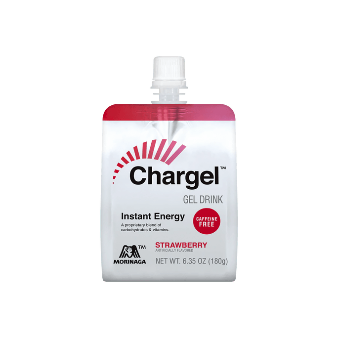 Chargel Energy Drink Strawberry Flavor 6.35oz,Decaffeinated