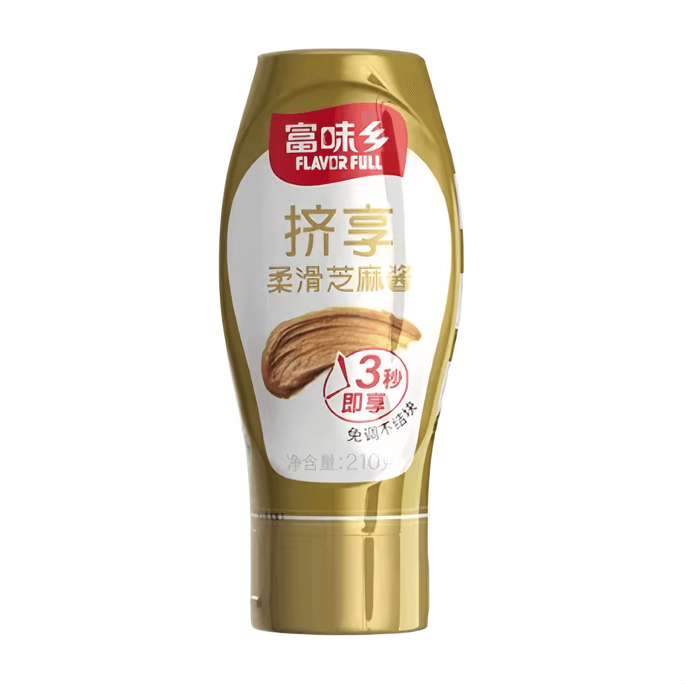 Smooth Sesame Paste Ready-to-Use for Noodles, Cold Noodles, and Baking 210g*1 Bottle