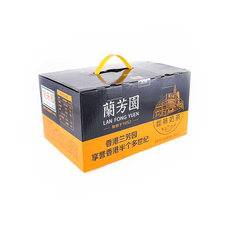 【整箱喝才过瘾】香港兰芳园 正宗丝袜奶茶 精品礼盒6杯装 280ml*6 5