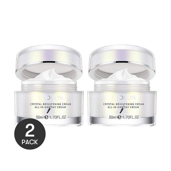 Crystal Brightening Cream All-in-One Day Cream 1.7fl.oz *2【Value Pack】