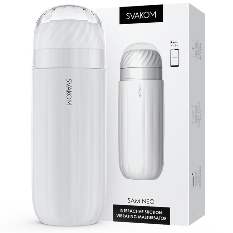 svakom sam neo app controlled suction male masturbator SAM NEO 2 | INTERACTIVE SUCKING & VIBRATING MASTURBATOR main image 0
