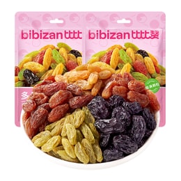 【健康點心】 比比贊 多彩葡萄乾提子乾新疆特產免洗即食果乾零食休閒食品小吃108g