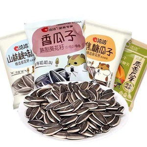 【中国直邮】 洽洽 瓜子散装原味五香瓜子小包装山核桃恰恰大颗粒葵花籽零食小吃 混合味约20克*10包