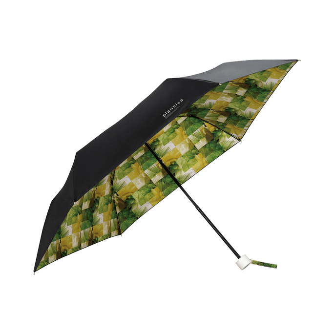 w.p.c||Plantica华道家系列花元素黑胶晴雨伞||绿色 50cm 1把