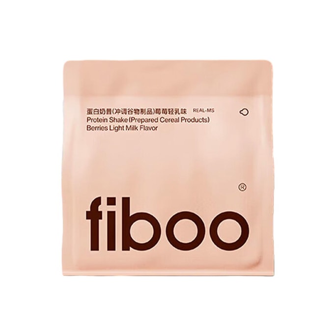 FIBOO 爆料超模蛋白代餐奶昔 輕食代餐營養食品 主食速食代餐 280g #莓莓輕乳味