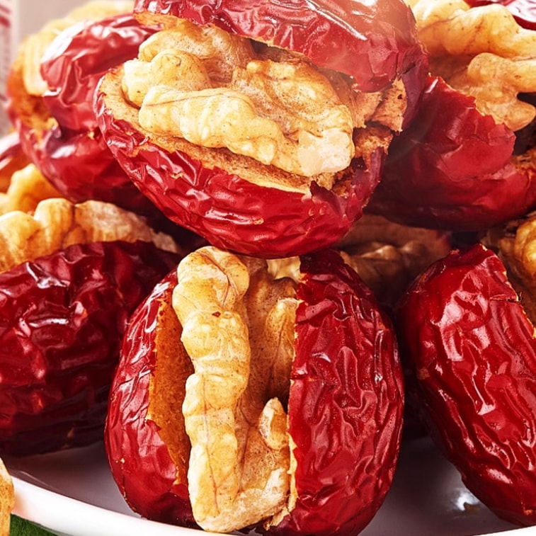 会いたいよ - クルミ入りデーツ 65g [クリーンな原材料] 個包装 ヘルシースナック 栄養価2倍 オフィススナック 柔らかく、ねっとりとして甘い 3