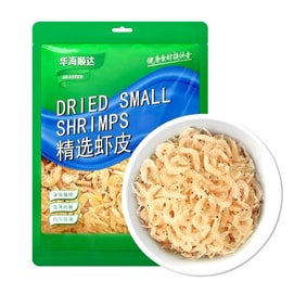 華海順達 淡乾無鹽蝦皮 100g 淡乾海米【0添加鹽 0添加劑】頂級高鈣 天然補鈣 餃子餡湯料包 提鮮神器 過年過節餃子湯料推薦添加