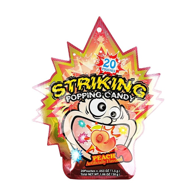 STRIKING Popping Candy Peah Flavor 1.06 oz