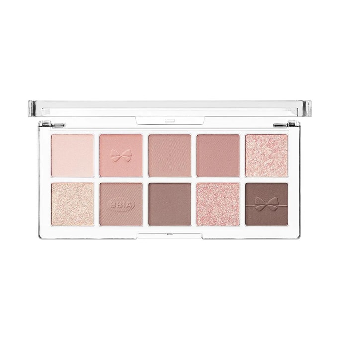 Essential Eye Palette, 10-Color Ribbon Ballet Eyeshadow Palette, Vegan, #02 Your Peach【Yoona'S Color Curated】