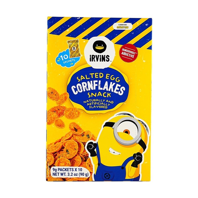 Despicable Me Minions Collaboration Salted Egg Cornflakes 10packs 3.2 oz