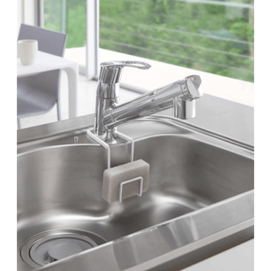 Faucet-Hanging Sponge Holder - Single - Steel White