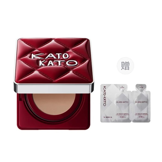 【Expédition directe de Hong Kong】 KATO, édition limitée populaire, vous a tapoté, ajoutez une touche de douceur P01 Blanc Clair Coussin d'air 12g * 2, illumine naturellement, avec carte d'échantillon