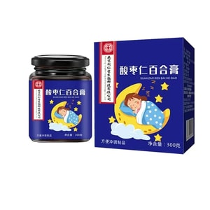 南京同仁堂 酸棗仁膏 養生茶湯 滋補睡眠 助眠膏 百合茯苓膏 含麥芽糖 百合 桑葚 茯苓 枸杞 紅棗 甘草 桂圓 酸棗仁 300克