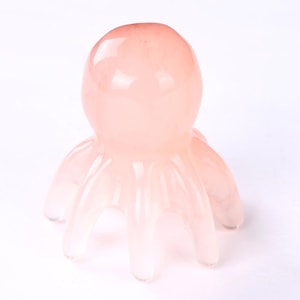 川島屋 タコ型マッサージコーム 大型タコ型 頭皮マッサージ ポータブル ピンク