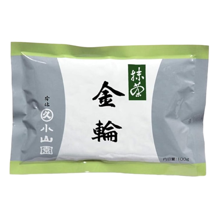 日本直邮】 日本丸久小山园宇治金轮抹茶粉无糖烘焙甜品冲饮100g袋装- 亚米