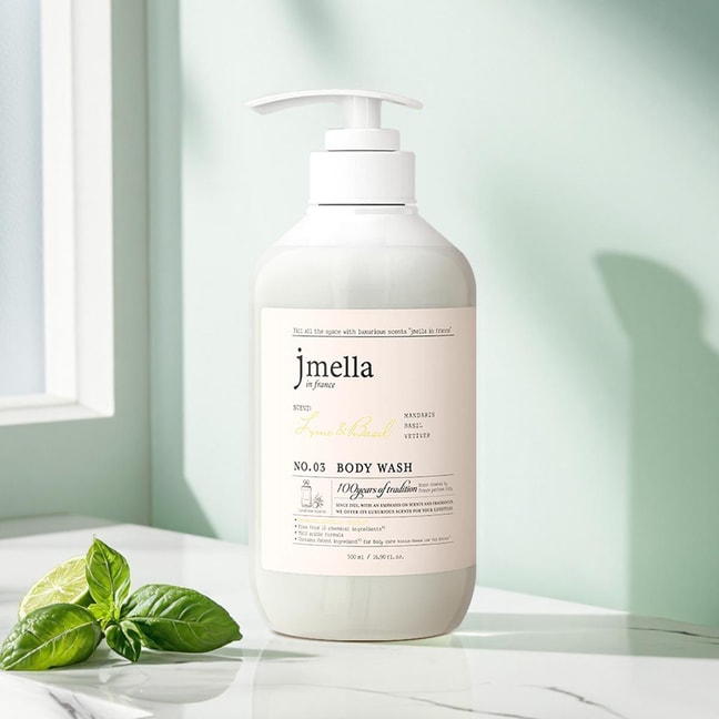 NO.03 Body Wash, Lime & Basil, 16.9 fl.oz. 