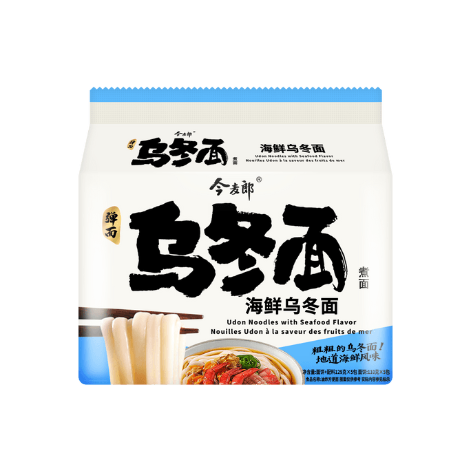 Japanese Seafood Udon Noodle 4.55oz*5 Packs