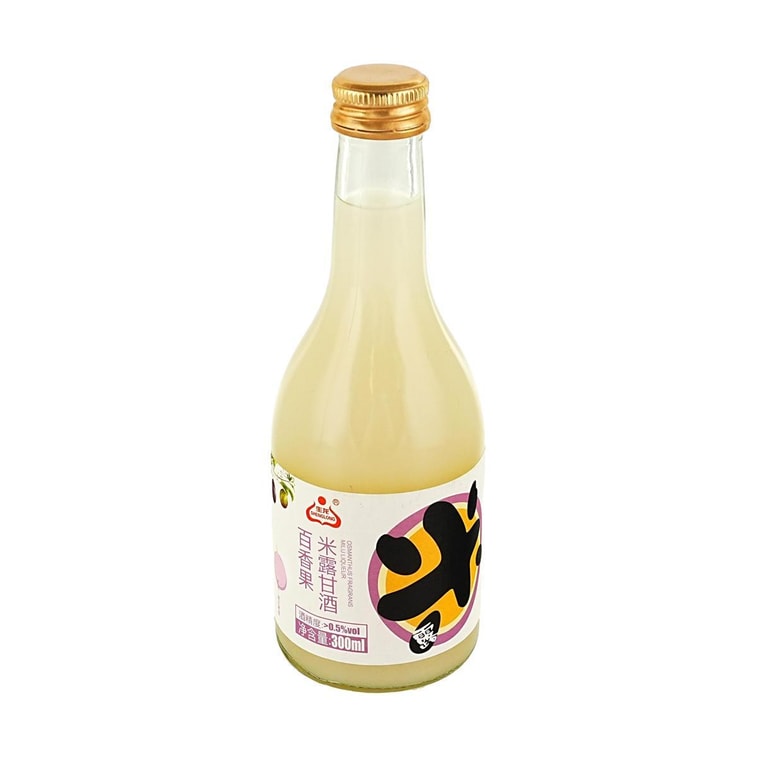 Sweet Rice Dew, Rice Wine,Osmanthus+Peach+Passion Fruit+Original Flavor, 10.14 fl oz*4【4 Combo Packs】【0.5%vol】 11