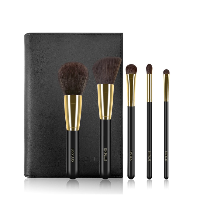 SIXPLUS 5Pcs Delicate Makeup Brush Set-Halo