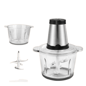 Electric Meat Grinder 110V Multi-Function Meat Mincer Glass Bowl 2L 1 Piece