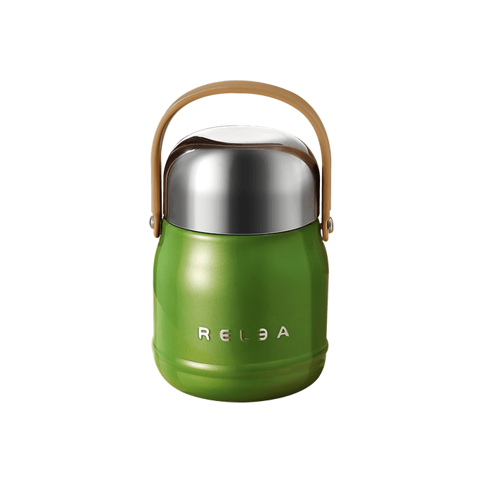 Stainless Steel Vacuum Insulated Food Jar Thermos Lunch Container Bento Box 800ml Green
