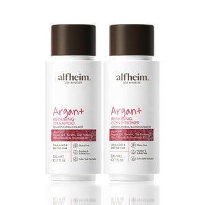 Argan Repairing Shampoo & Conditioner Set  Sulfate-Free&Paraben-Free  Argan Oil Keratin & Niacinamide for Dry 10.7oz