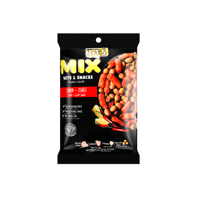 Mixed Nuts & Snacks - Corn & Chili Flavor, 2.11oz