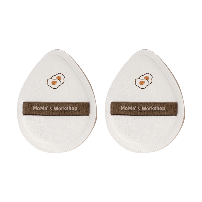 Marshmallow Cheese Air Puff, For Primer&Foundation #One Coffee One White, Teardrop