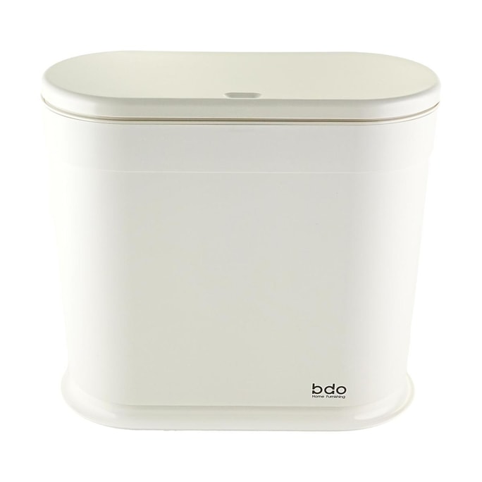 Pop-up Lid Oval Waste Bin for Home & Bathroom