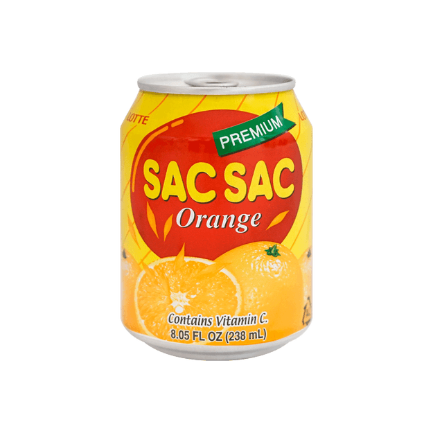 商品详情 - 韩国LOTTE乐天 SAC SAC 粒粒VC橙汁饮料 238ml - image  0