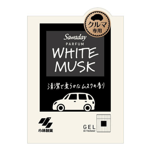 Pharmaceutical Sawaday Car Gel [content: not specified] Parfum White Musk【1 piece】