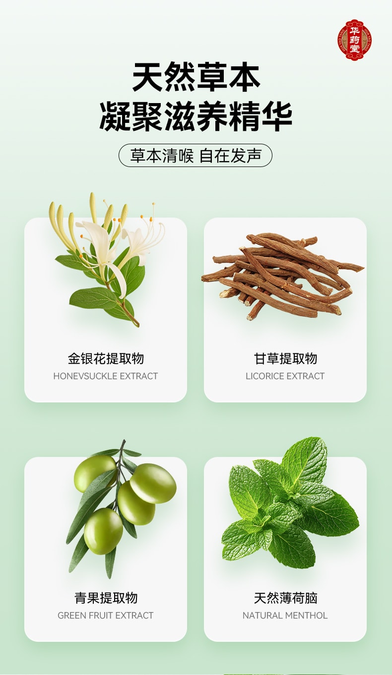 华药堂 金银花好爽润喉糖 60克/盒 草本护嗓专家 快速缓解咽喉不适 润喉护嗓、缓解喉咙干痒、咽喉肿痛克星、清咽利喉、喉咙滋润、抗菌消炎、慢性咽炎舒缓、嗓子疼专用、咽喉不适改善