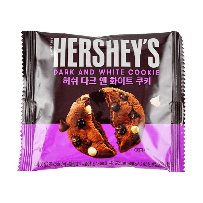 韩国HERSHEY'S好时 黑白巧克力豆曲奇饼干 50g