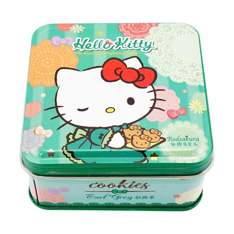 Sanrio Hello Kitty Earl Grey Cookies(Square Tin)(13gX5) 3