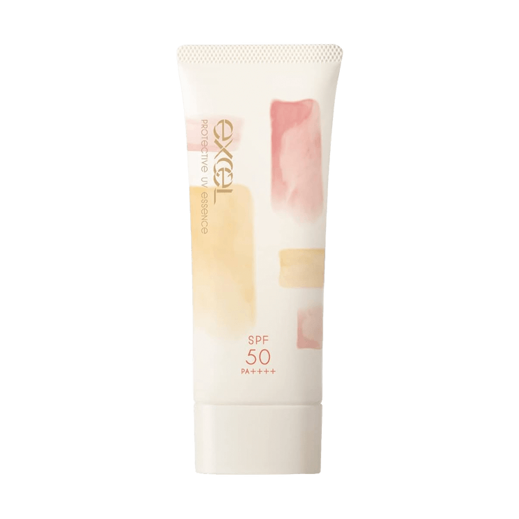 EXCEL Protective UV Essence Sunscreen SPF 50PA++++ 60g #01Tea&amp