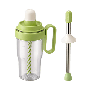 川岛屋 调酒调饮料套装 法来雪捶捶杯 带吸管雪克杯子 1000ml