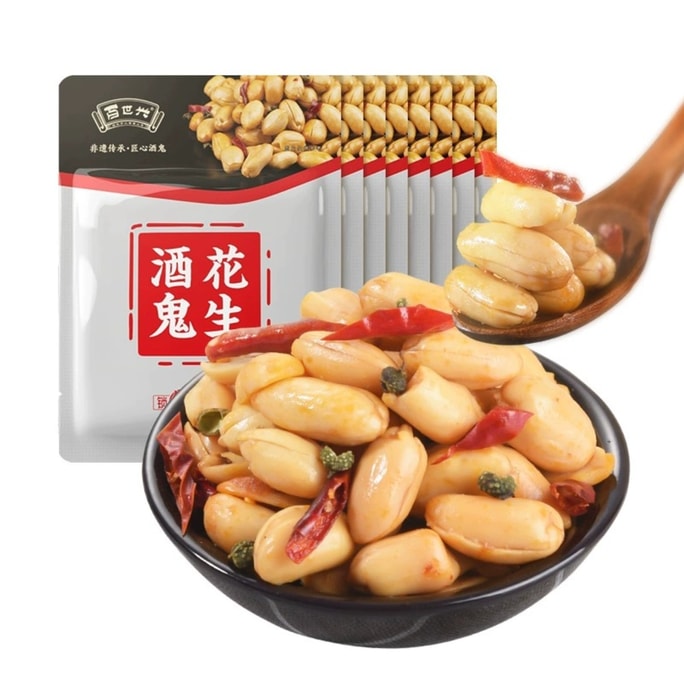 【중국 직송】백석성 매운 땅콩 18g*5봉지