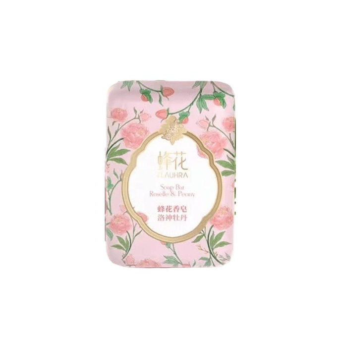 Bee Blossom Essential Oil Fragrance Soap Luo Shen Peony Classic, Home Cleansing Soap For Men And Women 125g * 1 piece