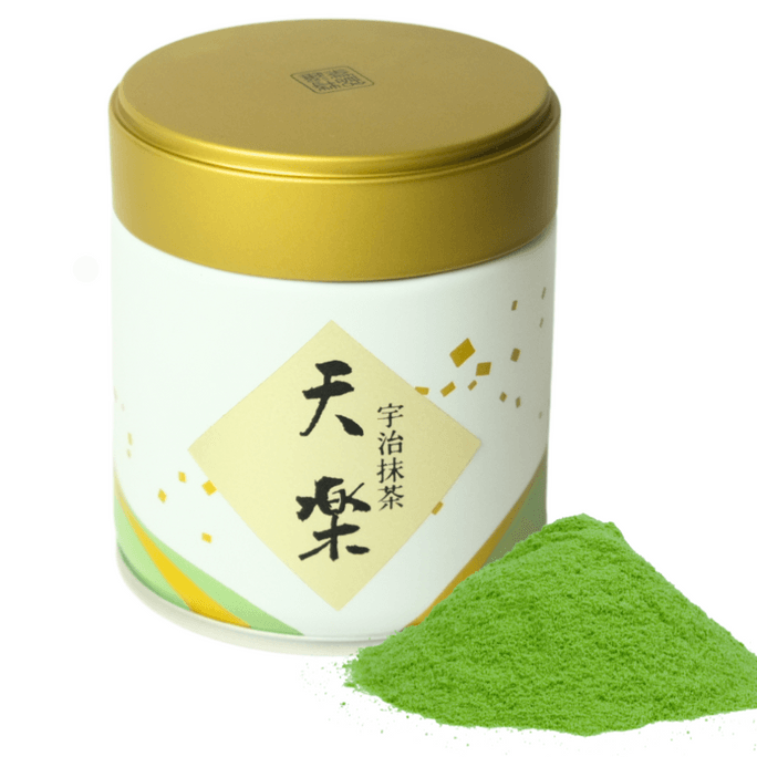 【日本直邮】矢野制茶场 罐装宇治抹茶粉 40g 天楽