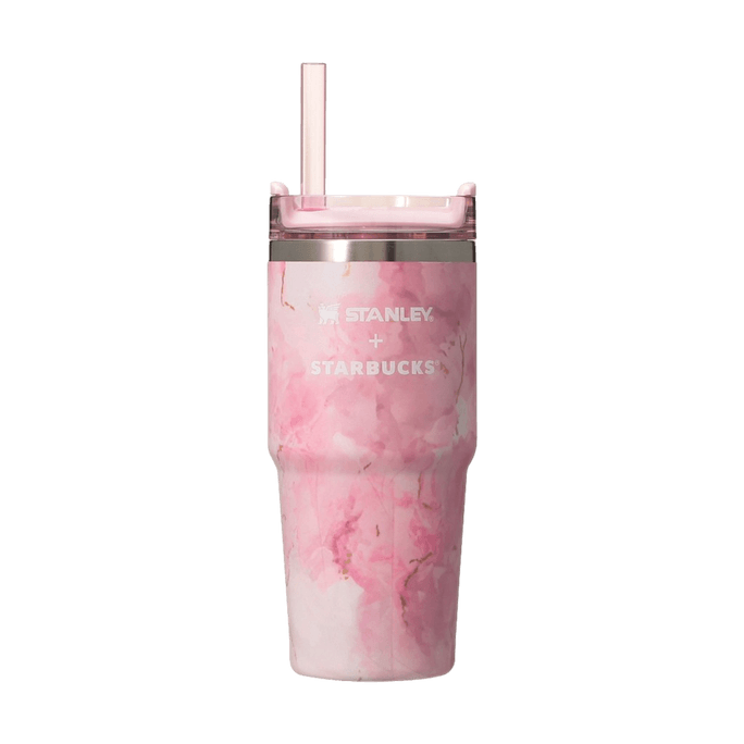 日本STARBUCKS星巴克 SAKURA 2026 大理石纹 3用不锈钢随行杯 414ml