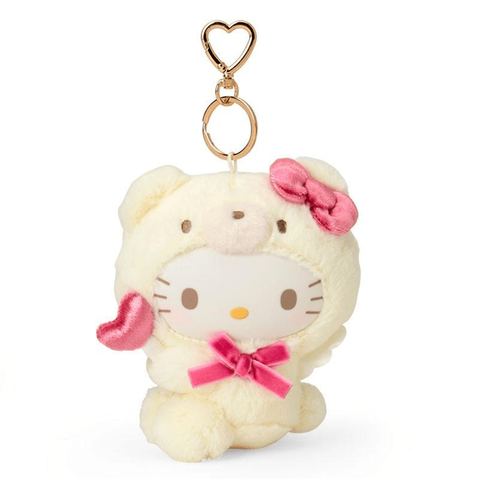 Sanrio Angel Bear Series Plush Keychain Charm 【Hello Kitty 】