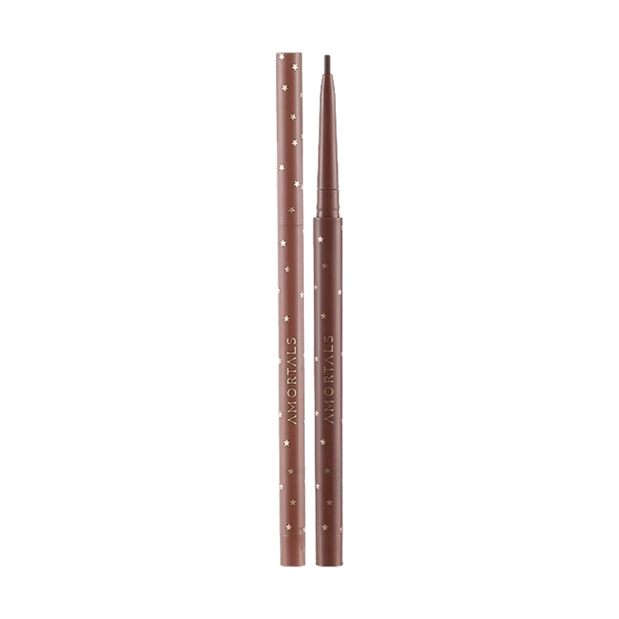 Galaxy Nebula Eyeliner Gel Pencil, #2 Moon Brown -, 0.06 inch Ultra-Fine | Waterproof Smudge-Proof