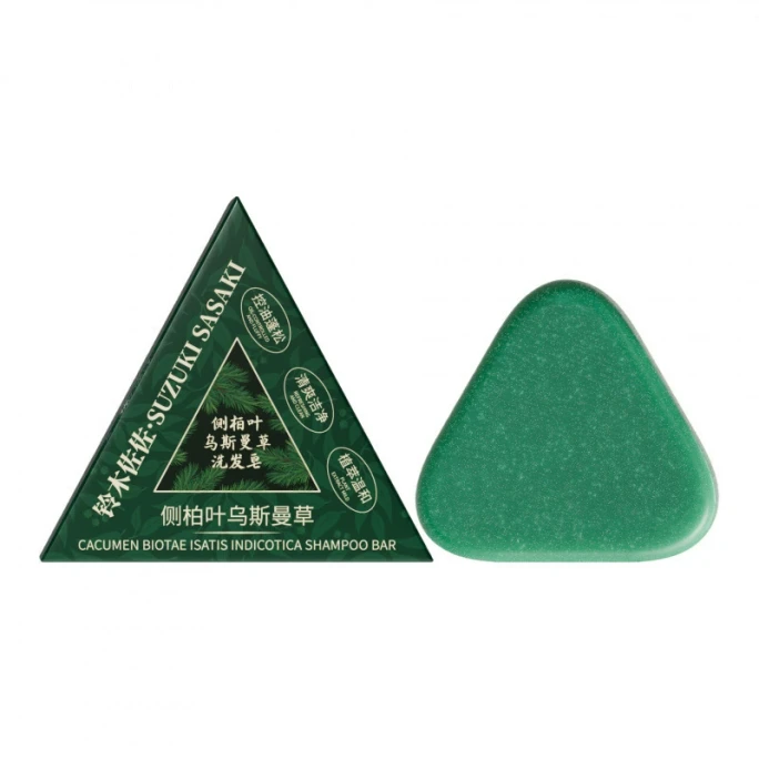 鈴木佐佐 側柏葉洗髮精120g/盒 新疆烏斯曼草何首烏五黑中藥洗頭手工米諾皂