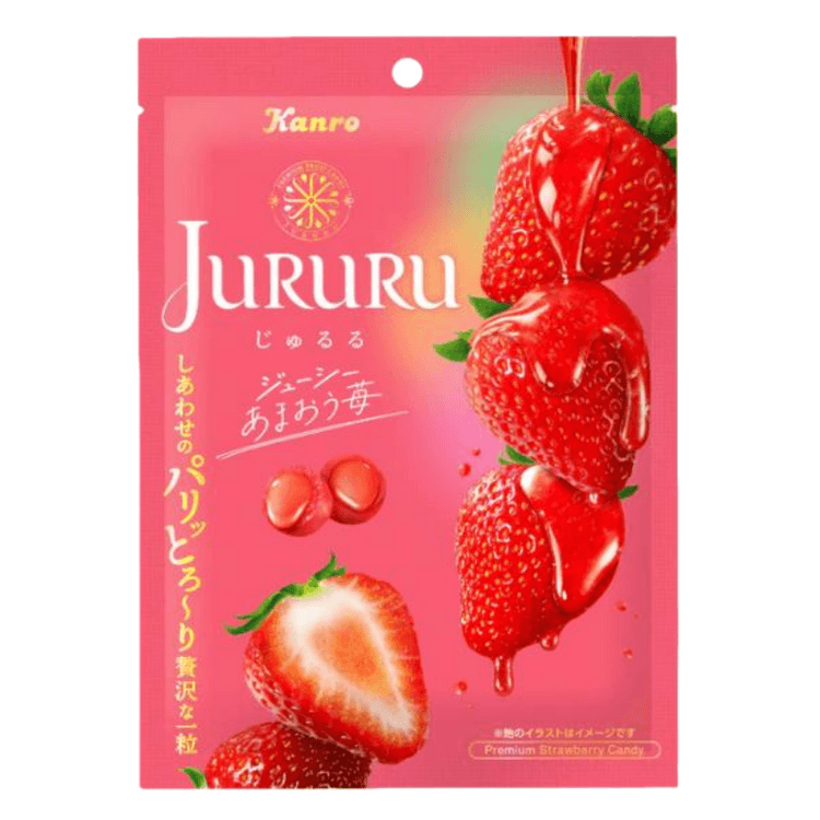 KANRO JP Strawberry juice filled hard candy 60g - Yami.com