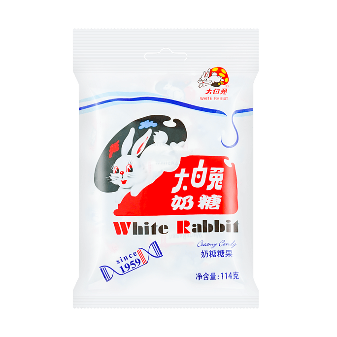 【童年時光機】大白兔 牛奶糖 原味 114g