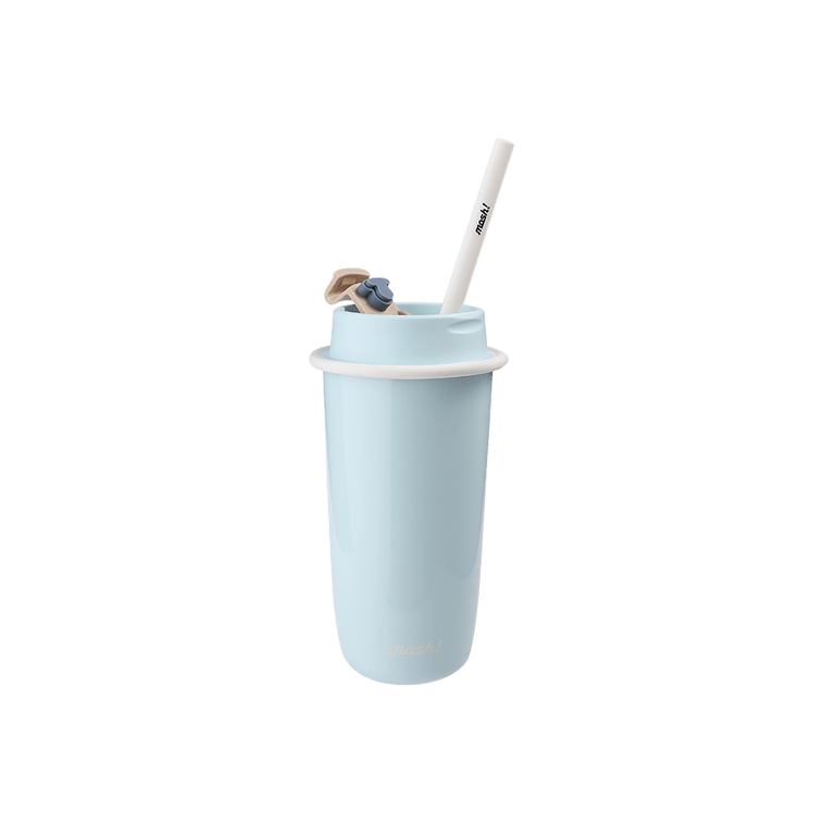 MOSH Latte Straw Insulated Coffee Mug Vacuum Stainless Steel Tumbler