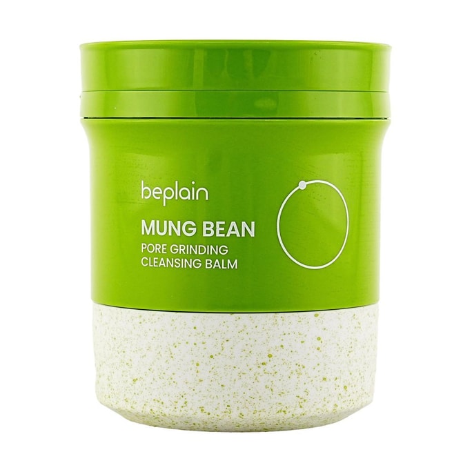 韩国BEPLAIN碧菲音 绿豆石磨卸妆膏 保湿柔和舒缓清洁卸妆乳 100ml 温和清洁黑头白头卸妆去角质污垢 改善粗糙 不辣眼不刺激