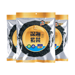 Pure Dried Seaweed, Xiapu Specialty Grade, 50g*3 Packs