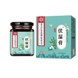 南京同仁堂福施ペースト【脾臓を強化し湿気を取り除く、怠け者のための健康維持、湿気除去の奇跡】高品質の原材料を使用：ヤムイモ、ハトムギ、キツネノミ、小豆、茯苓、蓮の実、甘草、麦芽糖 300g 健康維持茶、おやつのお供