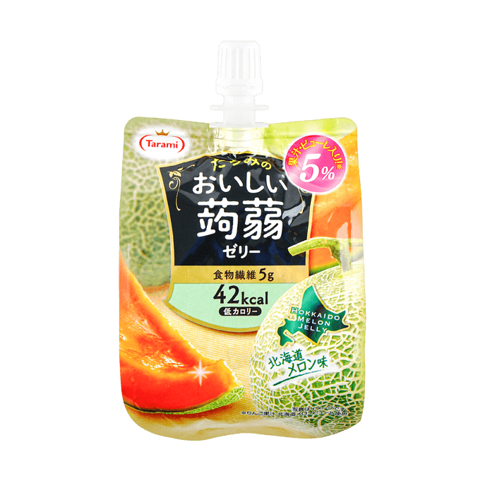 Tarami Soft Jelly Drink - Melon (Konnyaku Jelly) 5.2 oz